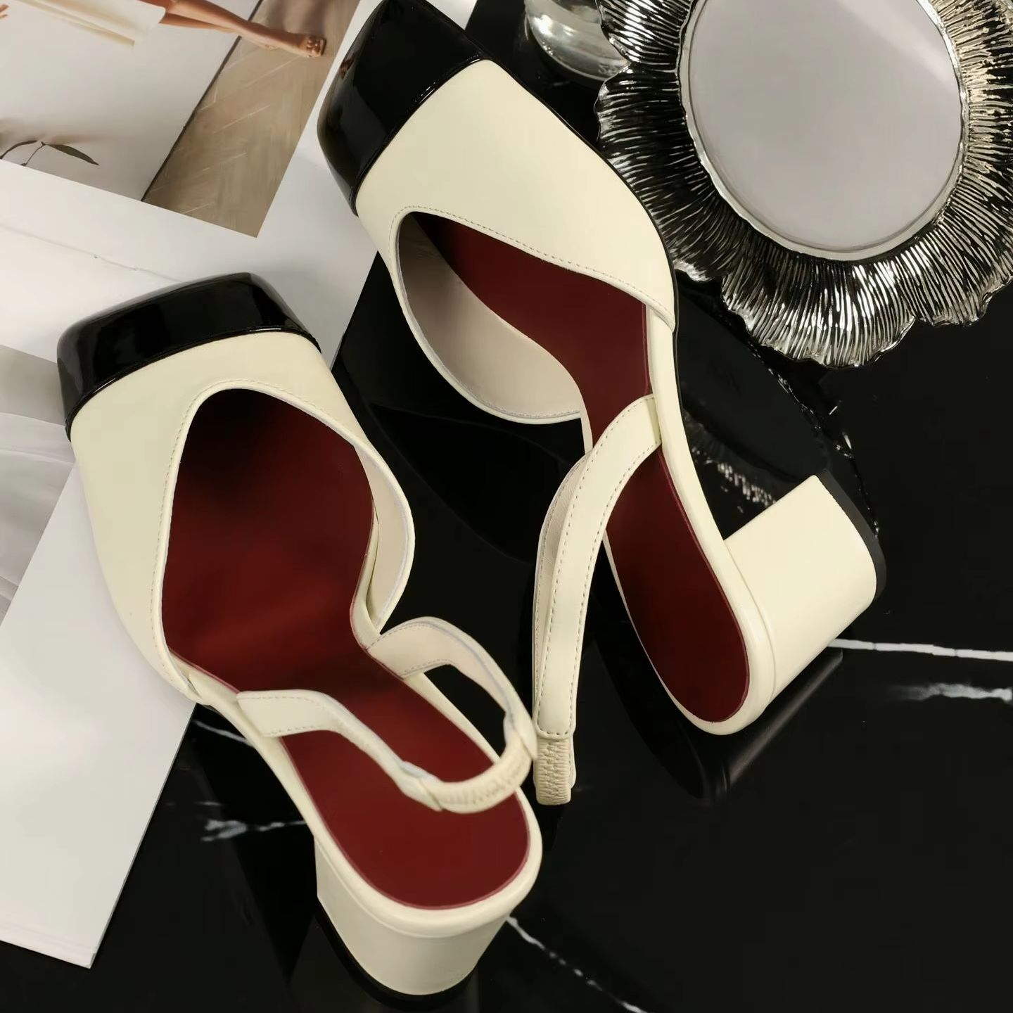 Sandals - أحذية نسائية بكعب عالٍ مفتوحة من