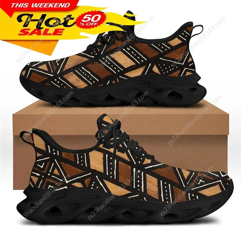 Running Shoes - حذاء رياضي بنمط قبلي أفريقي للرجال،