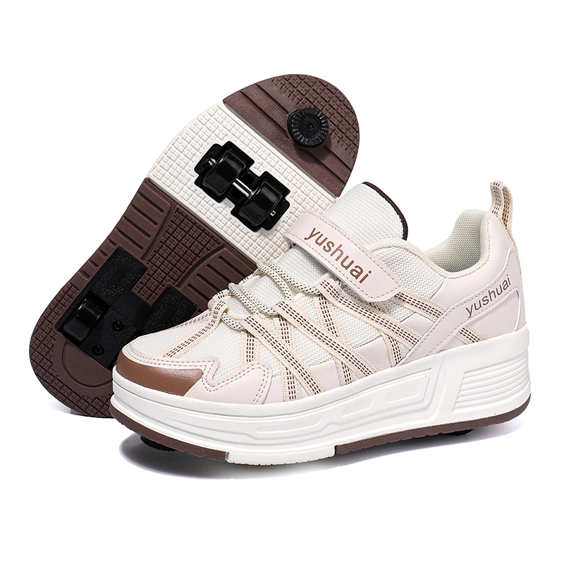 Running Shoes - حذاء تزلج للطلاب بأربع عجلات قابل