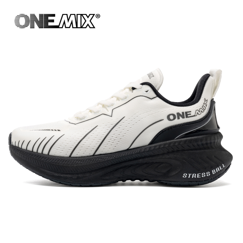 ONEMIX أحذية الجري البيضاء للط - مراجعة Reflective Night Running Shoes وسعره