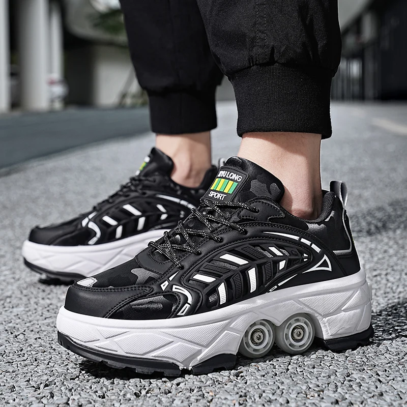أحذية تزلج بعجلات كبيرة قابلة  - مراجعة Running Shoes وسعره
