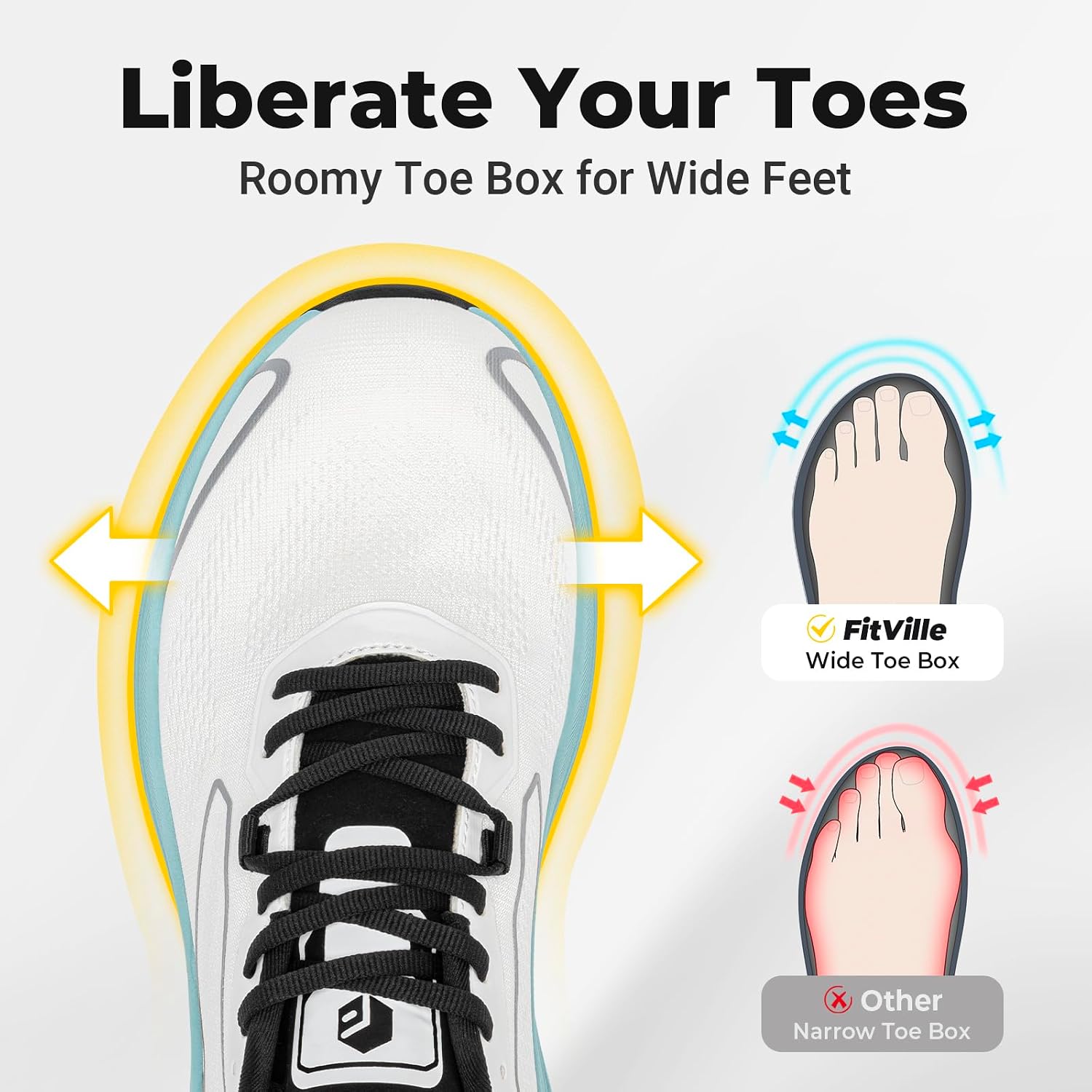 أحذية FitVille الرياضية للرجال - مراجعة Lightweight Road Running Shoes وسعره