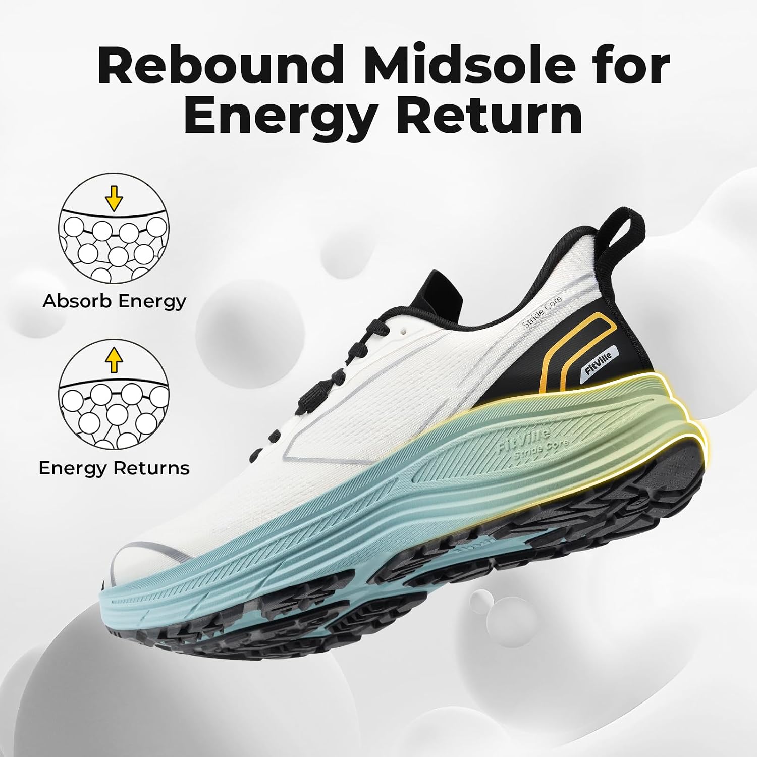 أحذية FitVille الرياضية للرجال - مراجعة Lightweight Road Running Shoes وسعره