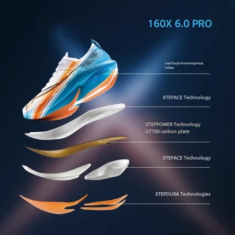 Xtep 160X 6.5 PRO احذية الجري  - مراجعة Carbon Plate Marathon Racing Shoes وسعره