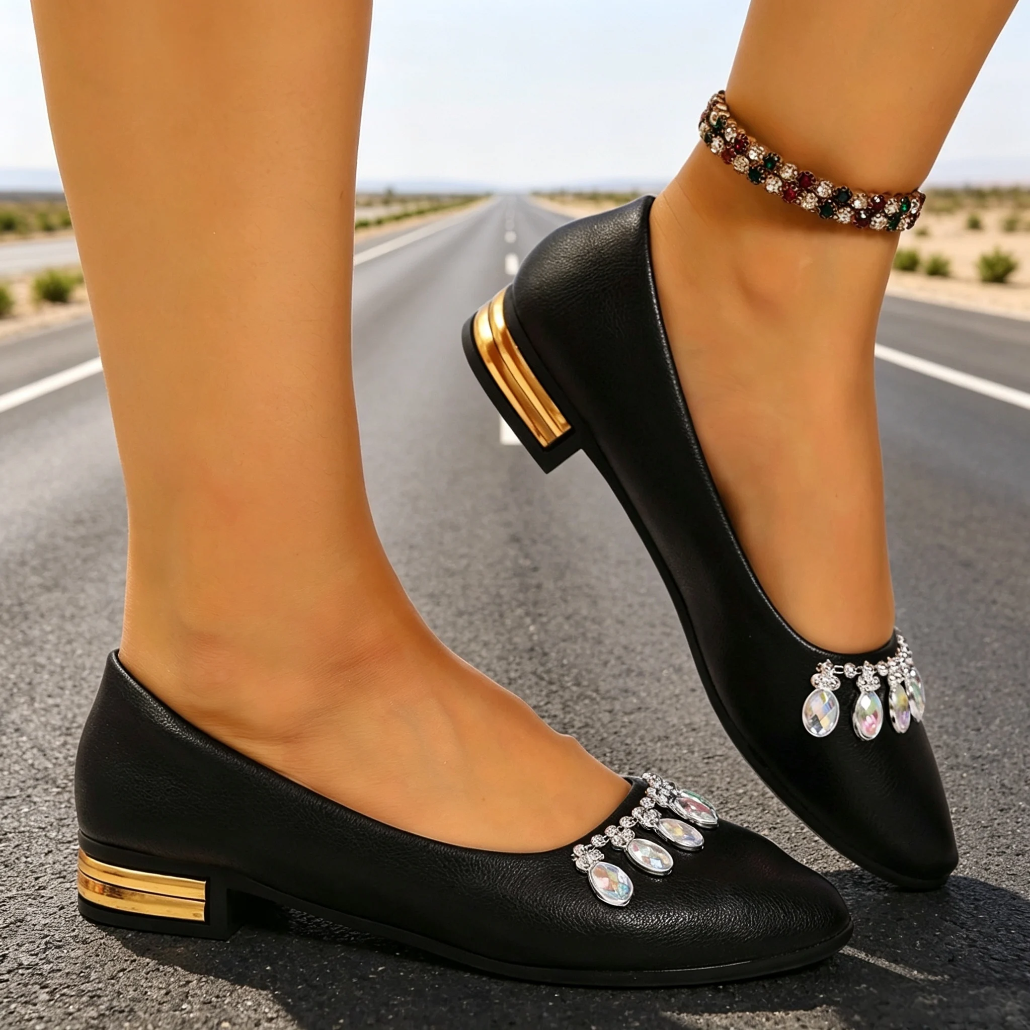 أحذية نسائية مسطحة ذات مقدمة م - مراجعة Women'S Shoes وسعره