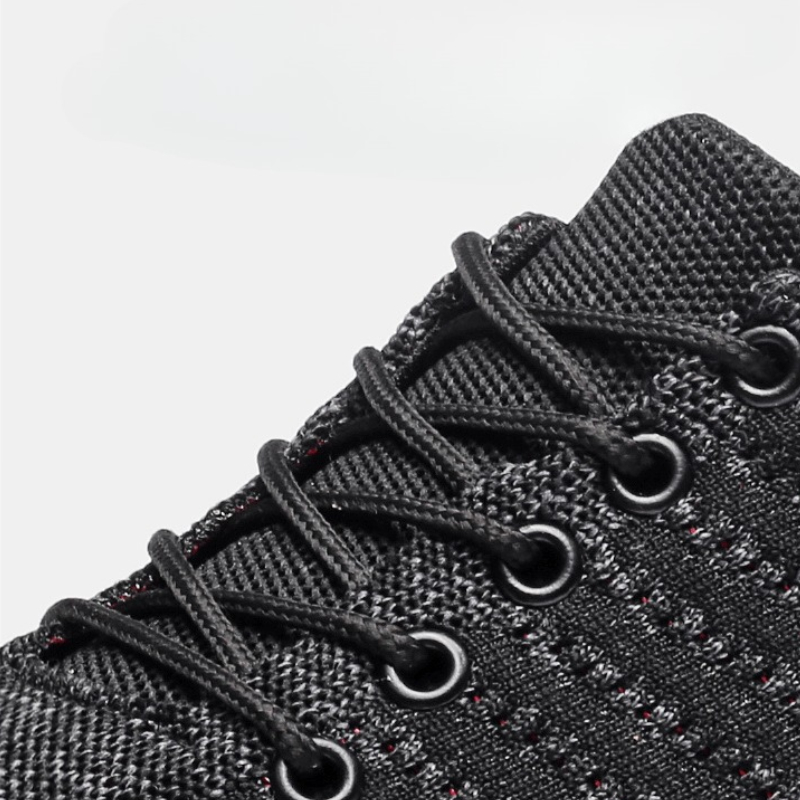 أحذية رياضية رجالية متماسكة أح - مراجعة Knit Fabric Lace Up Sneakers وسعره